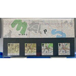 Royal Mail Ordnance Survey Map Stamps Set 1991 Pack 221 Mint Condition